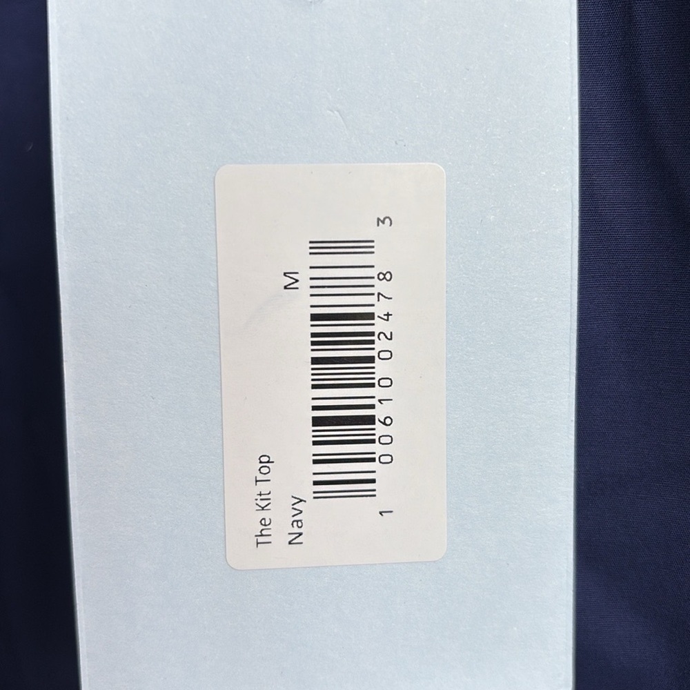 Hill House The Kit Top NAVY Size Medium NWT - Picture 4 of 4